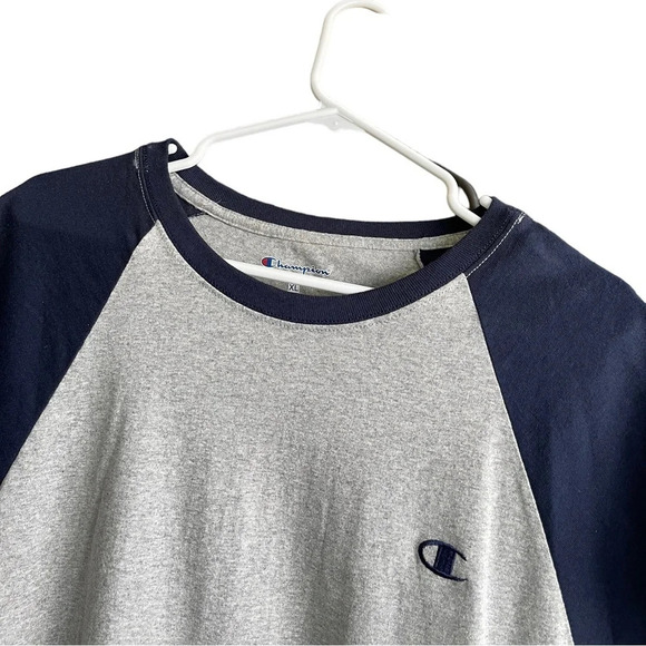 CHAMPION Men's Cotton Jersey Raglan Cap-Sleeve T-Shirt Size XL - Picture 5 of 12